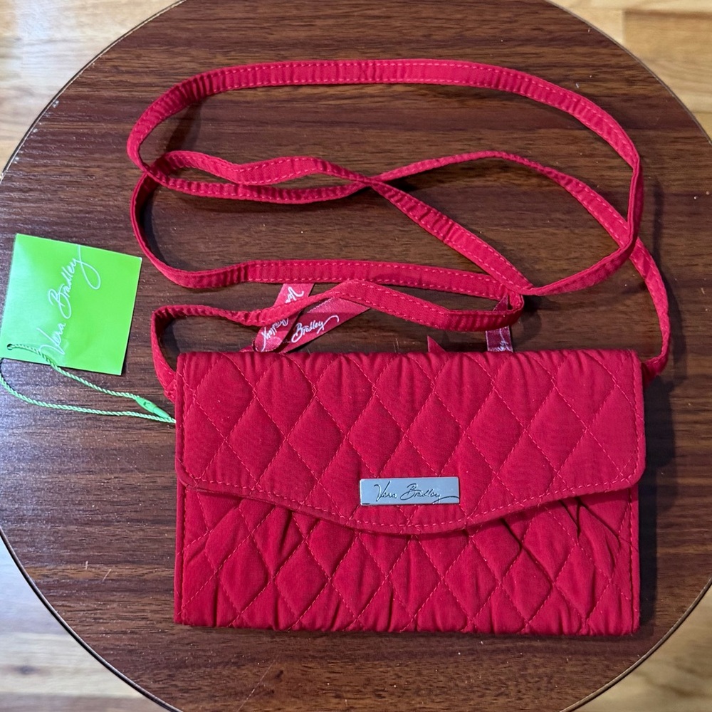 Vera Bradley Cherry Red Quilted Crossbody Bag